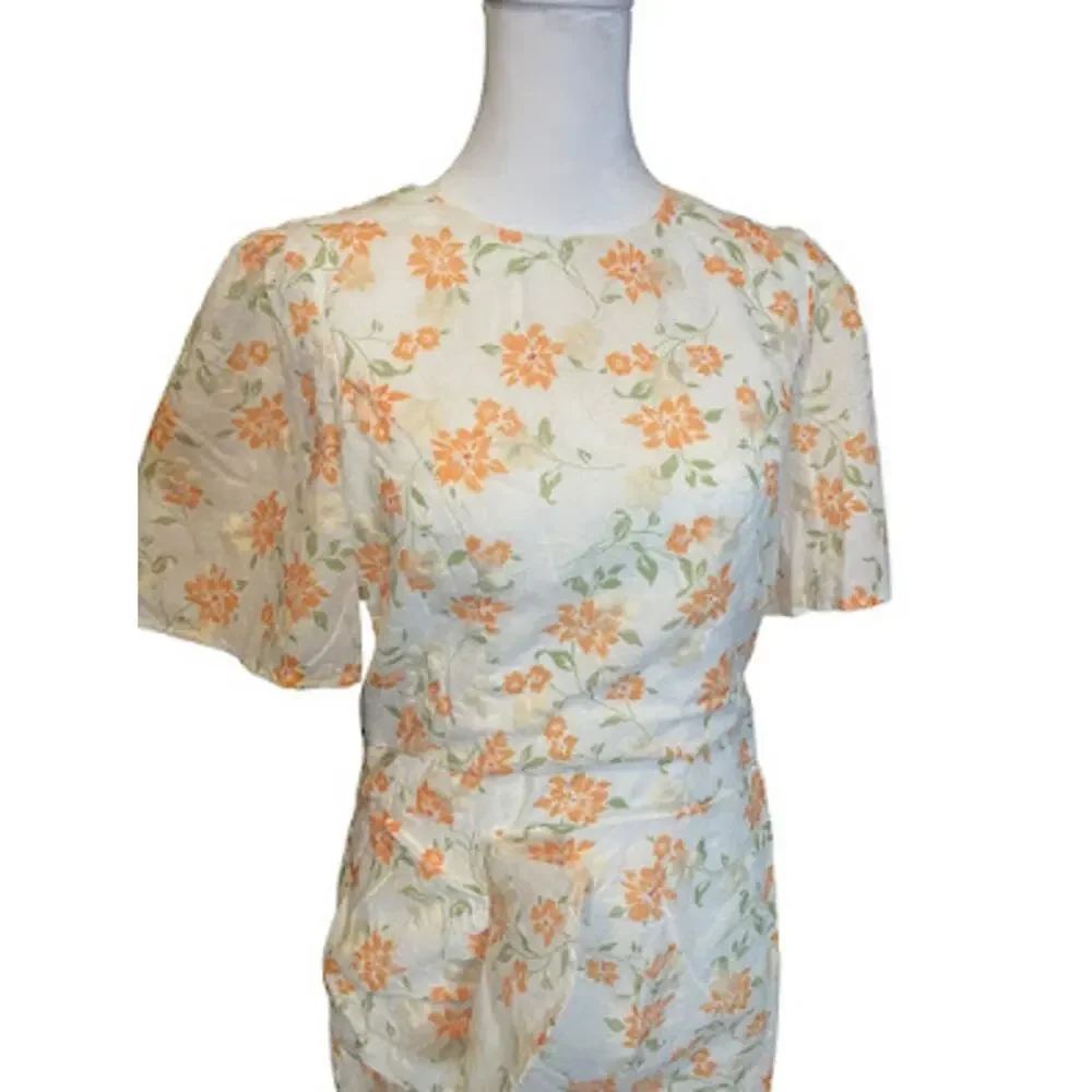 Adelyn Rae‎ Alicia Orange Floral Sheath Dress - Size Medium NWT